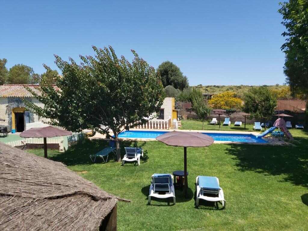 Swimming pool and garden at Alojamiento Rural los Duendes near Cádiz